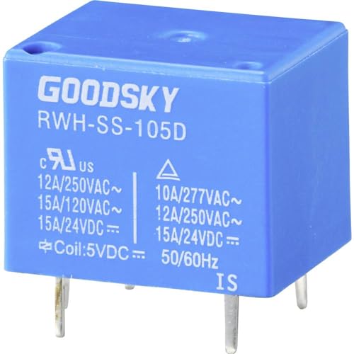 GoodSky RWH-SS-105D Printrelais 5 V/DC 15A 1 Wechsler Tray von GoodSky