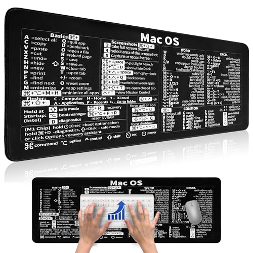 Excel Spickzettel Schreibtischunterlage – Mac-Maus-Tastaturmatte, 80 x 30 cm, großes Gaming-Mauspad, Excel/Wort/Büro/Mac OS, einfache kurze Formeln, rutschfeste Desktop-Computer-Pads für die Arbeit Excel Spickzettel Schreibtischunterlage – Mac-Maus-Tastaturmatte, 80 x 30 cm, großes Gaming-Mauspad, Excel/Wort/Büro/Mac OS, einfache kurze Formeln, rutschfeste Desktop-Computer-Pads für die Arbeit von Goodaily