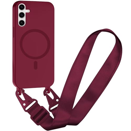 Handykette kompatibel mit Samsung Galaxy S24 Plus/S25 Plus Hülle, Necklace Hülle mit Bands Handyhülle für zum Umhängen,Silikon Case mit Handykordel,Stoßfeste Schutzhülle zum Umhängen Kordel,rot Handykette kompatibel mit Samsung Galaxy S24 Plus/S25 Plus Hülle, Necklace Hülle mit Bands Handyhülle für zum Umhängen,Silikon Case mit Handykordel,Stoßfeste Schutzhülle zum Umhängen Kordel,rot von GoodcAcy
