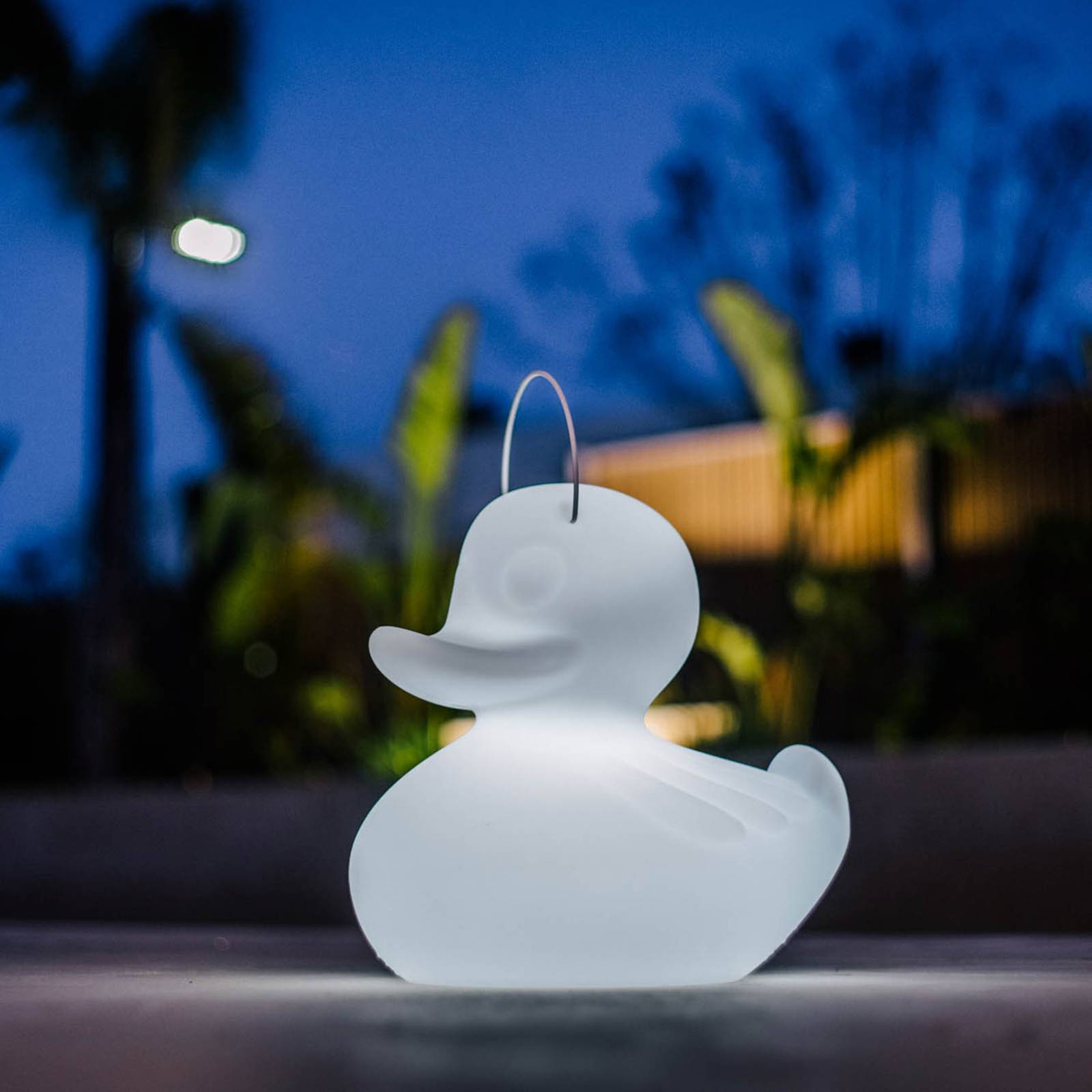 LED-Designleuchte DUCK-DUCK XL für außen in Weiß von Goodnight Light