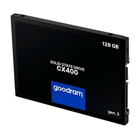 Goodram CX400 interne SSD (128 GB) 2,5 550 MB/S Lesegeschwindigkeit, 460 MB/S Schreibgeschwindigkeit, Gen. 2, SATA III" von Goodram