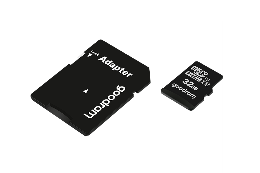 MicroSD 32GB kl. 10 UHS-I + Adapter - MicroSDHC von Goodram