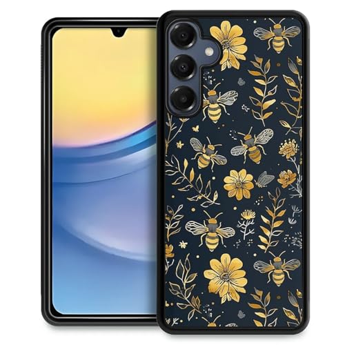 Goodsprout Kompatibel mit Samsung Galaxy A16 Hülle, erstaunliches Muster, stoßfest, kratzfest, harte Rückseite aus Polycarbonat für Samsung Galaxy A16, Vintage, gelbe Biene, Blumenmuster Goodsprout Kompatibel mit Samsung Galaxy A16 Hülle, erstaunliches Muster, stoßfest, kratzfest, harte Rückseite aus Polycarbonat für Samsung Galaxy A16, Vintage, gelbe Biene, Blumenmuster von Goodsprout