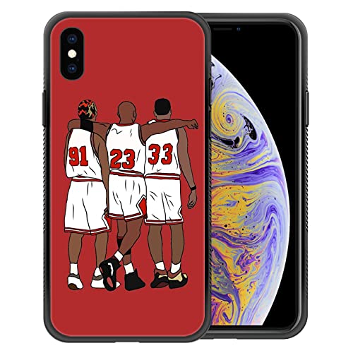 Goodsprout Kompatibel mit iPhone Xs Max Hülle, Basketballspieler 120 iPhone Xs Max Hüllen, Muster-Design, stoßfeste rutschfeste Hülle für iPhone Xs Max von Goodsprout