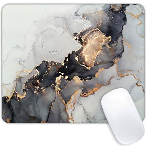 Mauspad mit schwarzem und weißem Marmor, rutschfeste Gummiunterseite, Mauspads für Computer, Laptop, Büro, Schreibtisch, Zubehör, Mauspad Mauspad mit schwarzem und weißem Marmor, rutschfeste Gummiunterseite, Mauspads für Computer, Laptop, Büro, Schreibtisch, Zubehör, Mauspad von Goodsprout