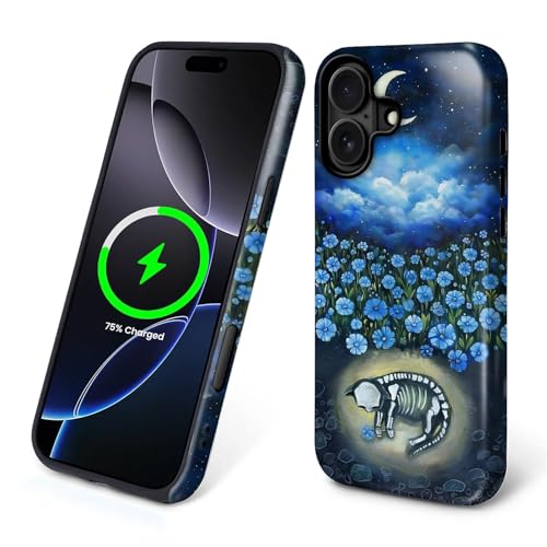 Schutzhülle für iPhone 16 Plus, kompatibel mit Magsafe, 2-lagige Hartschale und Silikonhülle, stoßfester Schutz, matt, hochwertige und modische Handyhülle, die tote Katze ist unter dem Blumenbeet Schutzhülle für iPhone 16 Plus, kompatibel mit Magsafe, 2-lagige Hartschale und Silikonhülle, stoßfester Schutz, matt, hochwertige und modische Handyhülle, die tote Katze ist unter dem Blumenbeet von Goodsprout