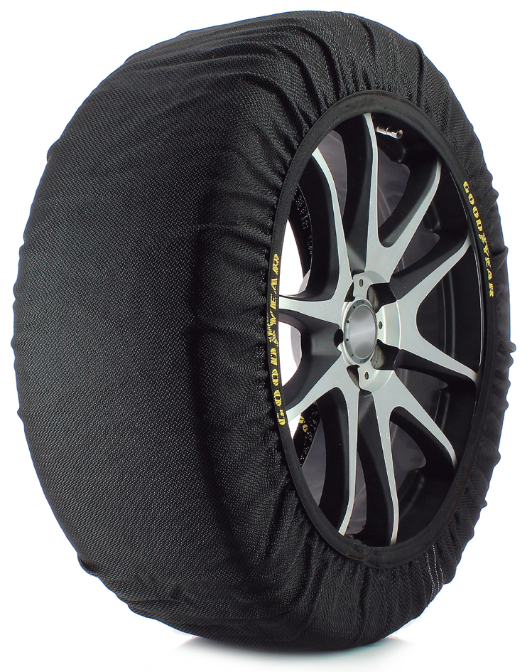 GOODYEAR KFZ-Schneesocken, Größe: L, schwarz von Goodyear