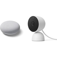 Google Nest Cam (Indoor, mit Kabel) + Google Nest Mini von Google Nest