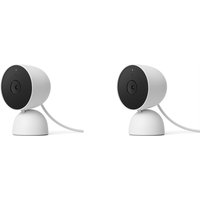 Google Nest Cam (Indoor, mit Kabel) 2er-Set - WLAN Kamera von Google Nest