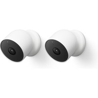 Google Nest Cam (mit Akku) 2-Pack  - Sicherheitskamera außen - weiß von Google Nest