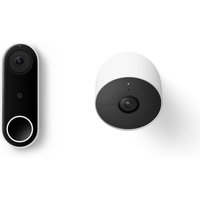 Google Nest Doorbell (Mit Kabel) + Google Nest Cam (mit Akku) von Google Nest