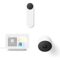 Google Nest Doorbell (mit Akku) + Google Nest Cam (mit Akku) + Google Nest Hub (2. Generation) von Google Nest