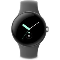 Google Pixel Watch - LTE Smartwatch - Silber mit Charcoal Armband von Google Pixel