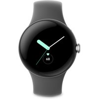 Google Pixel Watch - WLAN Smartwatch - Silber mit Charcoal Armband von Google Pixel
