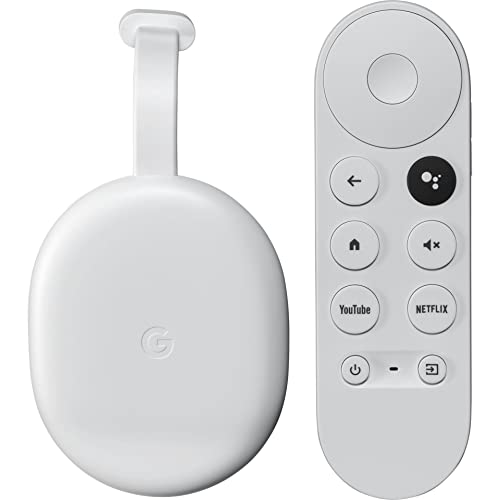 Google, Chromecast mit, TV (HD) Schnee – Streame Unterhaltung per Fernbedienung mit Spracherkennung auf deinen TV – Filme und Serien ansehen von Google