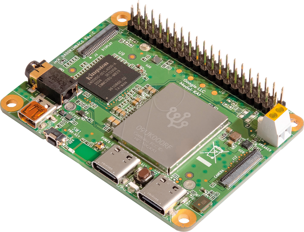 GOO CORAL MINI - Coral Dev Board Mini, Quad-Core & AI Google Edge TPU, WiFi von Google