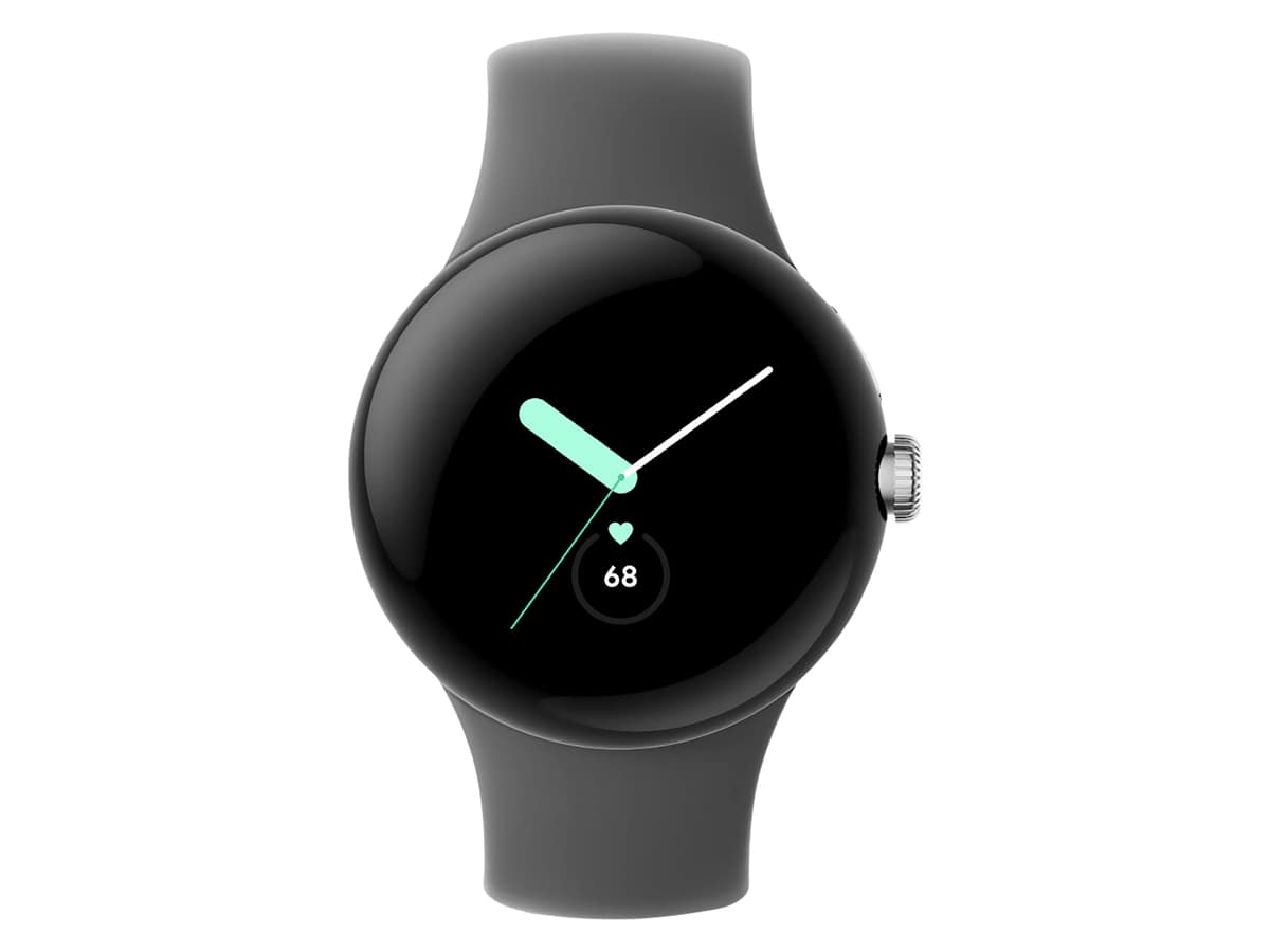 GOOGLE Smartwatch Pixel Watch 4G Polished Silver Sportarmband Charcoal GOOGLE Smartwatch Pixel Watch 4G Polished Silver Sportarmband Charcoal von Google
