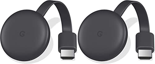 Google Chromecast (3. Generation) – Media-Streamer – 2 Stück – Schwarz von Google