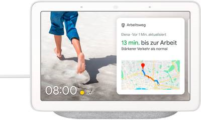 Google Nest Hub Smart Display mit Sprachsteuerung Kreide (GA00516-EU) von Google