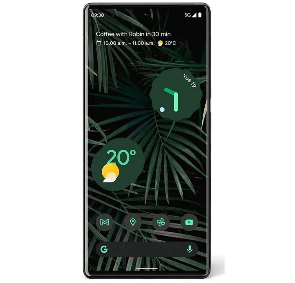 Google Pixel 6 Pro 5G 128 GB / 12 GB - Smartphone - stormy black Smartphone (6,7 Zoll) von Google