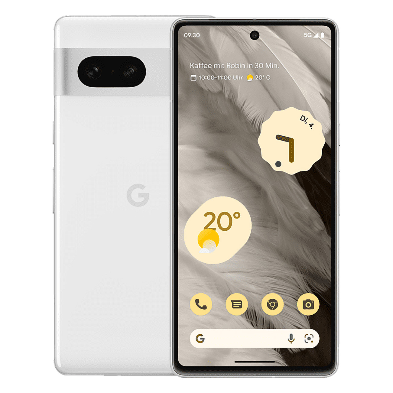 Google Pixel 7 256GB Wei?| Smartphone | Google Tensor G2 Titan M2-Sicherheitschip | FHD+ mit OLED bei 416 ppi | 2.400 x 1.080 Pixel | 6.3 Zoll | 50 Megapixel von Google