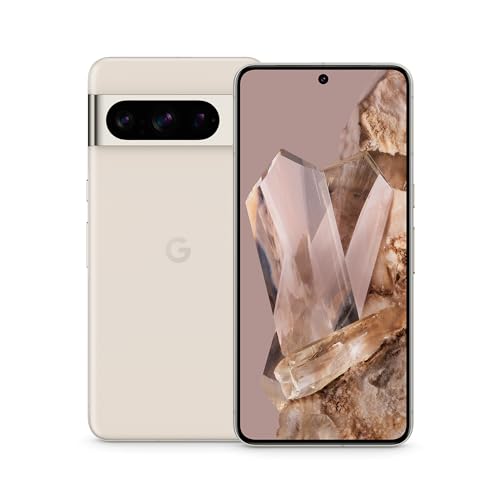 Google Pixel 8 Pro – Android Smartphone ohne SIM-Lock mit Teleobjektiv, langer Akkulaufzeit und Super Actua Display – Porcelain, 256GB von Google