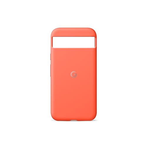 Google Pixel 8a Case – Langlebiges, fleckenabweisendes Silikon – Schutzhülle für Android-Smartphone – Coral von Google
