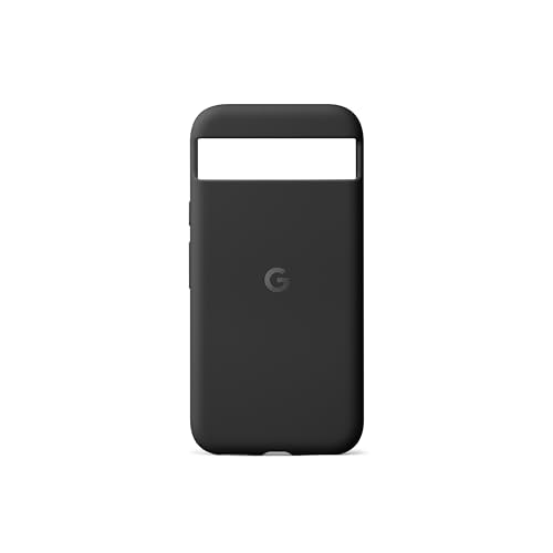 Google Pixel 8a Case – Langlebiges, fleckenabweisendes Silikon – Schutzhülle für Android-Smartphone – Obsidian von Google
