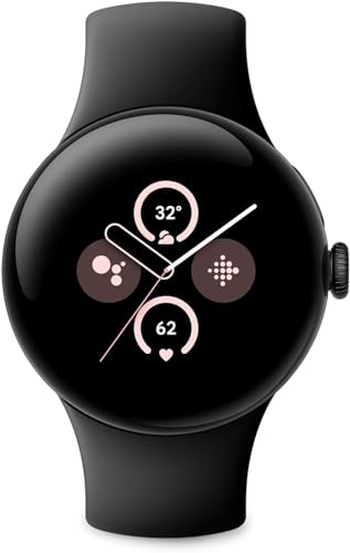 Google Pixel Watch 2 mit den besten Fitbit-Herzfrequenz-Tracking, Stressmanagement, Sicherheitsfunktionen - Android Smartwatch - mattschwarzes Aluminiumgehäuse - Obsidian Active Band - LTE von Google
