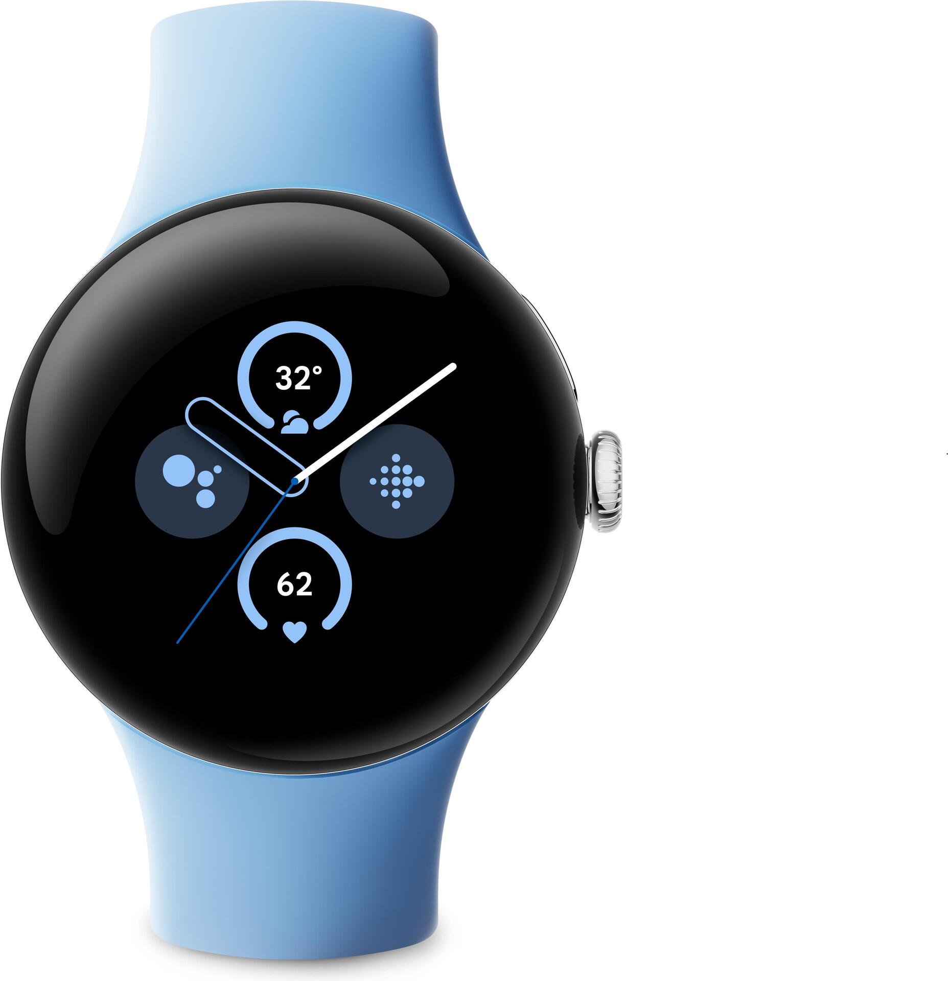 Google Pixel Watch 2. Bildschirmtechnologie: AMOLED, Touchscreen. RAM-Kapazität: 2000 MB, Flash-Speicher: 32 GB. WLAN. GPS. Akku-/Batteriekapazität: 306 mAh. Gewicht: 31 g. Bandmaterial: Fluor-Elastomer, Armbandfarbe: Blau, Bandgröße: S/L. Installiertes Betriebssystem: Wear OS (GA05028-DE) Google Pixel Watch 2. Bildschirmtechnologie: AMOLED, Touchscreen. RAM-Kapazität: 2000 MB, Flash-Speicher: 32 GB. WLAN. GPS. Akku-/Batteriekapazität: 306 mAh. Gewicht: 31 g. Bandmaterial: Fluor-Elastomer, Armbandfarbe: Blau, Bandgröße: S/L. Installiertes Betriebssystem: Wear OS (GA05028-DE) von Google