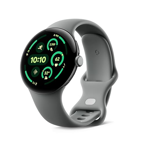 Google Pixel Watch 3 (45 mm) – Android smartwatch with Heart Rate Tracking, Advanced Running from Fitbit, Fitness Insights, 24-Hour Battery – Matte Hazel Aluminium Case – Hazel Band – Wi-Fi von Google