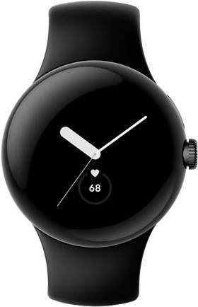 Google Pixel Watch - 41 mm - Mattschwarz - intelligente Uhr mit Active Armband - Flouroelastomer - Obsidian - Bandgröße: L - 32GB - Wi-Fi, NFC, Bluetooth - 4G - 36 g (0840244600044) von Google