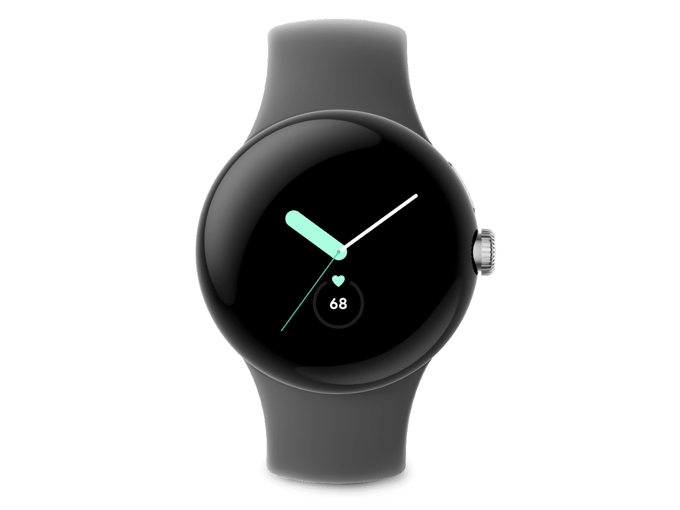 Google Pixel Watch - 41 mm - Silber poliert - intelligente Uhr mit Active Armband - Flouroelastomer - dunkelgrau - Bandgröße: L - 32 GB - Wi-Fi, LTE, NFC, Bluetooth - 4G - 36 g Google Pixel Watch - 41 mm - Silber poliert - intelligente Uhr mit Active Armband - Flouroelastomer - dunkelgrau - Bandgröße: L - 32 GB - Wi-Fi, LTE, NFC, Bluetooth - 4G - 36 g von Google