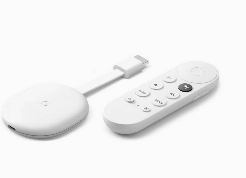 Google Streaming-Stick Chromecast Android 4K TV HDR WLAN HDMI Streaming Box Player, (Kompatibel mit Google Assistant), für Serien, Filme - Netflix, Amazon Prime und vieles mehr von Google