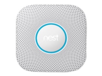 Nest Protect - Flerfunktionssensor - trådløs - 802.11b/g/n, Bluetooth 4.0, 802.15.4 - hvid Nest Protect - Flerfunktionssensor - trådløs - 802.11b/g/n, Bluetooth 4.0, 802.15.4 - hvid von Google