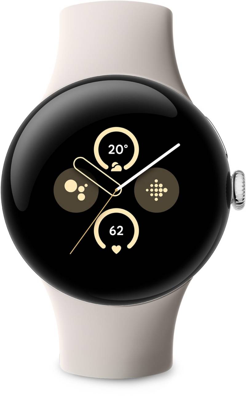 Pixel Watch 2 WiFi Smartwatch silber/porclain von Google