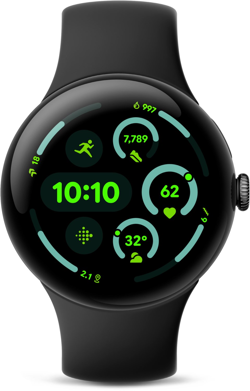 Pixel Watch 3 (41mm) LTE Smartwatch obsidian von Google
