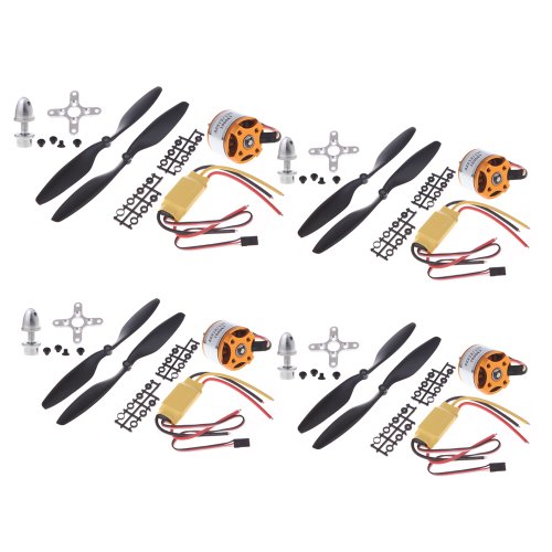 4pcs A2212 1000kV Aussenläufer Motor + 4pcs HP 30A ESC + 4pcs 1045 Prop (B) Quad-Rotor von GoolRC