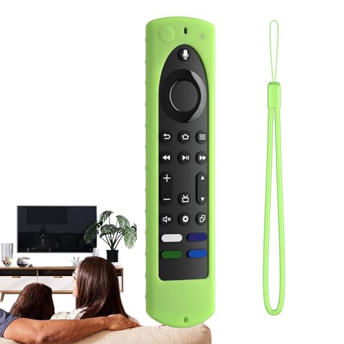 Goowafur Silikonhülle für F ire TV Stick 4K Max 2023, mit Trageband, weiche Silikon-Fernbedienungshülle für Hotel, Zuhause, Restaurant, Wohnung von Goowafur