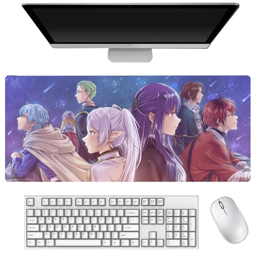 Frieren Mauspad, Frieren Beyond Journey's End Mousepad, Gaming-Mauspad, 900 x 400mm, Mauspad mit Rutschfester Gummiunterseite, Desktop-Büro Mauspad, Computer-Zubehör Frieren Mauspad, Frieren Beyond Journey's End Mousepad, Gaming-Mauspad, 900 x 400mm, Mauspad mit Rutschfester Gummiunterseite, Desktop-Büro Mauspad, Computer-Zubehör von Gooyeh