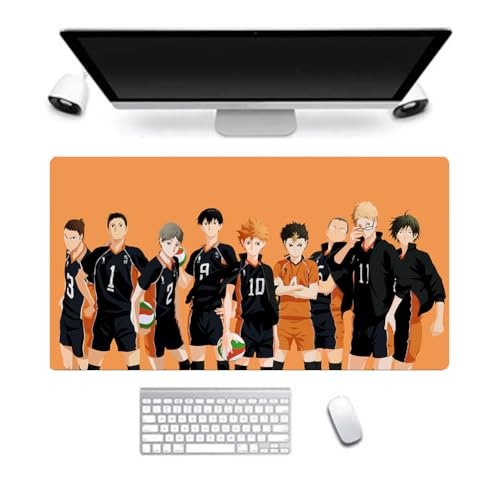Haikyuu Anime Mauspad Erweitertes Großes Gaming-Mauspad, Anti-Rutsch-Gummimatte Cartoon Charakter Desktop Matte, Für PC und Notebook-Computer Schreibtisch-Dekoration 40 * 90cm von Gooyeh