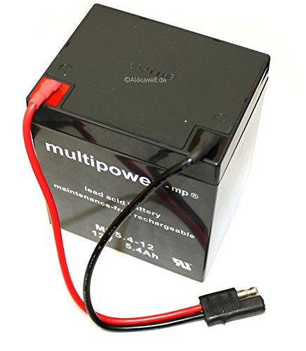 Gopacks Original Multipower Akku Blei Gel AGM Technik 12V 5,4h mit Stecker für Rasenmäher z.B. Sabo 43 52 54 Vario E Toro Briggs Stratton Sabo Clipper 52 SAA35583 Accu Akkubatterie Bateria Batterie Gopacks Original Multipower Akku Blei Gel AGM Technik 12V 5,4h mit Stecker für Rasenmäher z.B. Sabo 43 52 54 Vario E Toro Briggs Stratton Sabo Clipper 52 SAA35583 Accu Akkubatterie Bateria Batterie von Gopacks