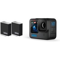 GoPro Hero 12 Black 5,3K60/4K120-Action Cam, Wasserdicht + 2 x Zusatzakku von Gopro