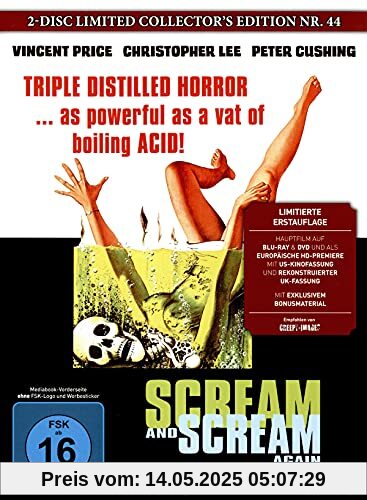 Scream and Scream Again - Die lebenden Leichen des Dr. Mabuse - Mediabook - 2-Disc Limited Collector‘s Edition Nr. 44, Cover A, 333 Stück [Blu-ray] von Gordon Hessler