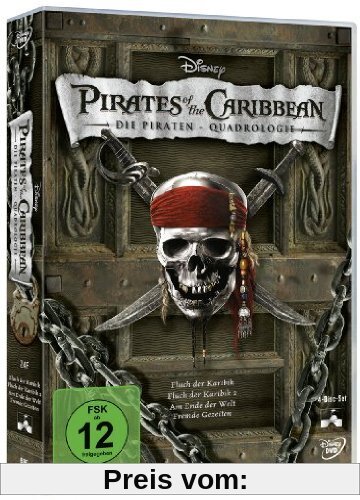 Pirates of the Caribbean - Die Piraten-Quadrologie [4 DVDs] von Gore Verbinski