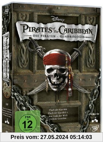 Pirates of the Caribbean - Die Piraten-Quadrologie [4 DVDs] von Gore Verbinski