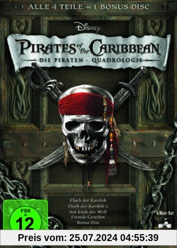 Pirates of the Caribbean - Die Piraten-Quadrologie [5 DVDs] von Gore Verbinski