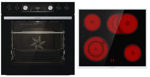 Black Set 4 Heissluft Herdset bestehend aus BCX6737E05BG + ECD634X schwarz + edelstahl / A Black Set 4 Heissluft Herdset bestehend aus BCX6737E05BG + ECD634X schwarz + edelstahl / A von Gorenje