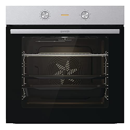 Gorenje BO 6717 E03X Einbau-Backofen / 77 Liter / Heißluft / ExtraSteam / GentleClose & Open / EcoClean / AirFry / PerfectGrill / PizzaMode / ChildLock / Versenkbare Knebel / Inox-Look von Gorenje