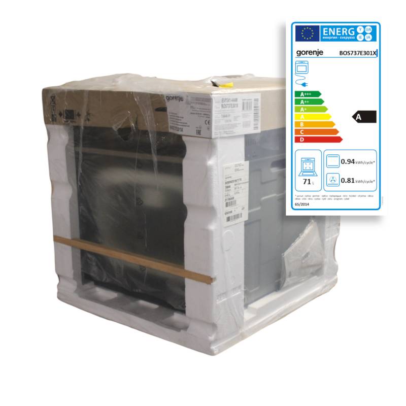 Gorenje BOS737E301X Einbau Backofen 60 cm mit Dampfunterstützung Umluft Grill von Gorenje